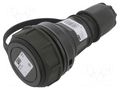 Connector: AC supply; female; socket; 2P+PE; 250VAC; 16A; green PCE 20241-U