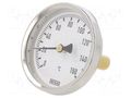 Meter: temperature; analogue,bimetal; 0÷160°C; Probe l: 40mm; A50 WIKA TMA50-12394557