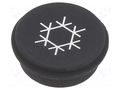 Button; round; Ø21mm; black; 09 EAO 09-0S12.0027