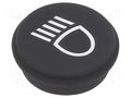 Button; round; Ø21mm; black; 09 EAO 09-0S12.0083