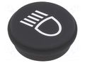 Button; round; Ø21mm; black; 09 EAO 09-0S12.0083