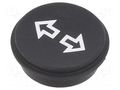 Button; round; Ø21mm; black; 09 EAO 09-0S12.0084