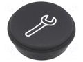 Button; round; Ø21mm; black; 09 EAO 09-0S12.0717