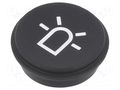 Button; round; Ø21mm; black; 09 EAO 09-0S12.1141A