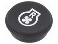 Button; round; Ø21mm; black; 09 EAO 09-0S12.3328