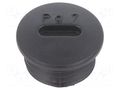 Stopper; PG7; IP56; polyamide; black; Thread: PG; 6mm; -25÷60°C BM GROUP BM4596N