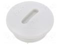 Stopper; PG9; IP56; polyamide; light grey; Thread: PG; 6mm; -25÷60°C BM GROUP BM4597