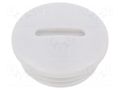 Stopper; PG11; IP56; polyamide; light grey; Thread: PG; 6mm BM GROUP BM4598