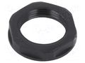 Nut; PG13,5; polyamide; black; Thread: PG; -20÷90°C BM GROUP BM4813N