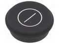 Button; round; Ø21mm; black; 09 EAO 09-0S12.5010