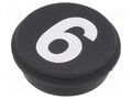 Button; round; Ø21mm; black; 09; Button marking: 6 EAO 09-0S12.C000236