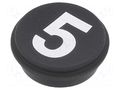 Button; round; Ø21mm; black; 09; Button marking: 5 EAO 09-0S12.C000238