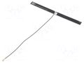 Antenna; 2G,3G,4G,GSM,LTE; 1.2dBi,4dBi,5.6dBi; glued; MC137; U.FL 2J Antennas P0424P015MC137UFL