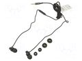 Headphones with microphone; black; Jack 3,5mm; in-ear; 1.2m; 32Ω GEMBIRD MHS-EP-CDG-B