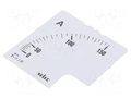 Scale; for analogue ammeter; I AC: 0÷150A; 90°; SCL-AM-I-3 SELEC SCL-AM-I-3-150/5A