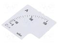 Scale; for analogue ammeter; I AC: 0÷150A; 90°; SCL-AM-I-3 SELEC SCL-AM-I-3-150/5A