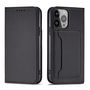 Magnet Card Case for iPhone 13 Pro Max Pouch Card Wallet Card Holder Black, Hurtel 5907769342431 5907769342431