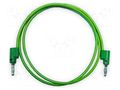 Test lead; 15A; banana plug 4mm,both sides; Urated: 1kV; Len: 0.9m MUELLER ELECTRIC BU-PB36-5