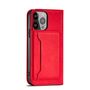 Magnet Card Case for iPhone 13 Pro Max Pouch Card Wallet Card Holder Red, Hurtel 5907769342462 5907769342462