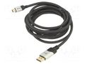 Cable; DisplayPort plug,mini DisplayPort plug; PVC; textile; 3m VCOM CG685-3.0