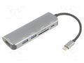 Adapter; OTG,USB 3.0; nickel plated; 0.15m; black; 4K,UHD 2160p VCOM CU4385