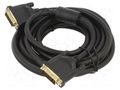 Cable; DVI-D (24+1) plug,both sides; PVC; 5m; black; dual link VCOM CG442GD-5.0