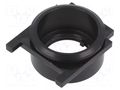 Button holder; 22mm; 61; Ø22.3mm; Face dim: Ø25mm; Body: black EAO 61-9933.1