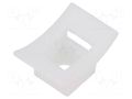 Holder; screw; polyamide,polyamide 6.6; natural; cable ties HELLERMANNTYTON LKC-PA66-NA
