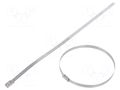 Cable tie; L: 521mm; W: 7.9mm; stainless steel AISI 304; 2kN; MBT HELLERMANNTYTON MBT20HS-SS304-ML