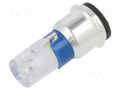 LED lamp; blue; SX3s; 24÷28VDC; No.of diodes: 1; 3mm; -40÷85°C MARL 202-934-23-38