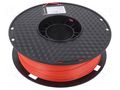 Filament: PLA+; 1.75mm; red; 195÷235°C; 1kg GEMBIRD 3DP-PLA+1.75-02-R