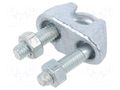 Rope clamp wire; steel; for rope; Ørope: 6mm; zinc OBO BETTERMANN OBO-5302064