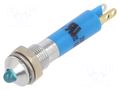 Indicator: LED; prominent; blue; 24VDC; Ø6mm; IP40; connectors CML INNOVATIVE TECHNOLOGIES 19020357