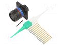 Connector: military; socket; female; PIN: 13; straight; crimped AMPHENOL AIR D38999/20ZB35SN