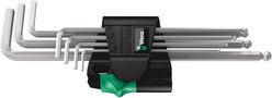 950/7 Hex-Plus Magnet 1 Magnetic L-key set, metric, chrome-plated, 1 x 1.5x90; 1 x 2.0x100; 1 x 2.5x112; 1 x 3.0x126; 1 x 4.0x140; 1 x 5.0x160; 1 x 6.0x180, Wera 05022101001