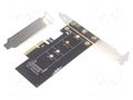 PC extension card: PCIe; M.2,PCIe; brackets on slot GEMBIRD PEX-M2-01