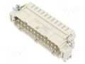 Connector: HDC; contact insert; male; 16A; 500V; Han® ES; PIN: 24 HARTING 09330242676