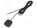 Antenna; GNSS,GPS; magnet,for ribbon cable; 38x34x13.5mm; Len: 3m 2J Antennas 4301MPGF300LLSMA