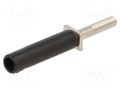 Adapter; black; 25A; banana 4mm socket STÄUBLI A-SLK4-RS-21