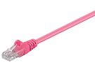 CAT 5e Patch Cable, U/UTP, magenta, 2 m - copper-clad aluminium wire (CCA) 95226