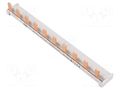 Busbar; 30mm2; Poles: 1; 690VAC; 690VDC; Inom: 120A; No.of mod: 10 ABB PS1/10/30