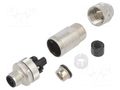 Connector: M12; male; 713; 60V; IP67; for cable; screw terminal BINDER 99-1437-814-05