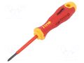 Screwdriver: insulated; Phillips; PH0; ERGONIC® FELO FL41400190