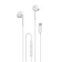 Dudao X3C In-Ear Wired USB-C Headphones 1.2m - White, Dudao 6970379615171 6970379615171