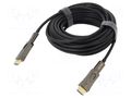 Cable; HDMI plug,micro HDMI plug,both sides; PVC; 10m; black VCOM D3742D-10.0