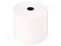 Office supplies: thermal roll; white; W: 80mm; L: 80m; Ø: 80mm; 10rl. QOLTEC QOLTEC-51889