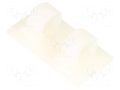 Self-adhesive cable holder; ØBundle : 9mm; polyamide; natural HELLERMANNTYTON RA9-PA66-NA
