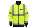 High visibility jacket; Size: S; yellow-navy blue VIZWELL VWVWFC13BYN/S