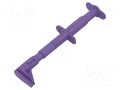 Clip-on probe; crocodile; 5A; 1kVDC; violet; Grip capac: max.25mm STÄUBLI GRIP-F-26