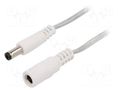 Cable; 2x0.5mm2; DC 5,5/2,1 plug,DC 5,5/2,1 socket; straight BQ CABLE DC.EXT.8210.0200